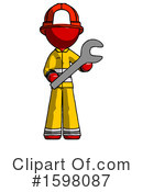 Red Design Mascot Clipart #1598087 by Leo Blanchette