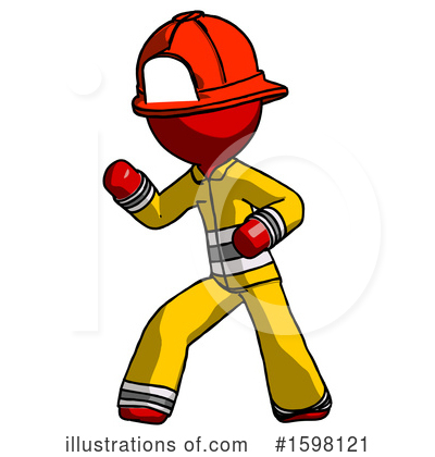 Royalty-Free (RF) Red Design Mascot Clipart Illustration by Leo Blanchette - Stock Sample #1598121