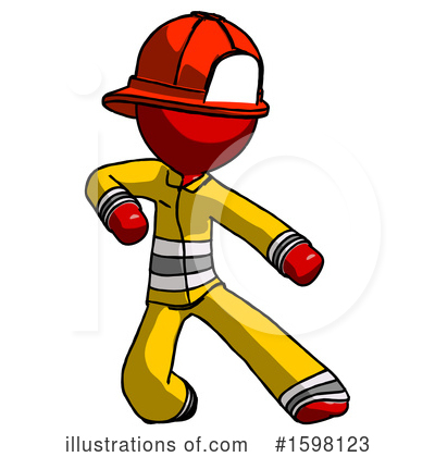 Royalty-Free (RF) Red Design Mascot Clipart Illustration by Leo Blanchette - Stock Sample #1598123