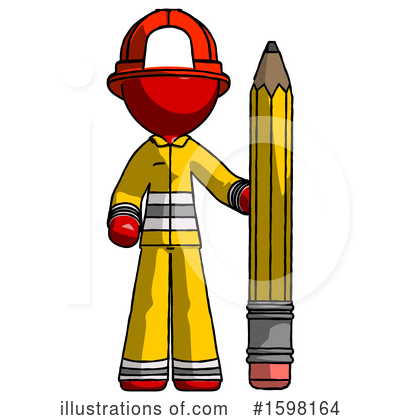 Royalty-Free (RF) Red Design Mascot Clipart Illustration by Leo Blanchette - Stock Sample #1598164