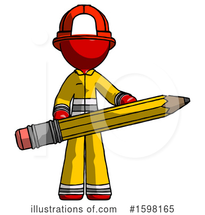 Royalty-Free (RF) Red Design Mascot Clipart Illustration by Leo Blanchette - Stock Sample #1598165