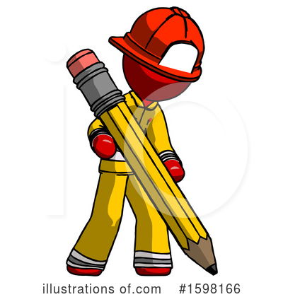 Royalty-Free (RF) Red Design Mascot Clipart Illustration by Leo Blanchette - Stock Sample #1598166