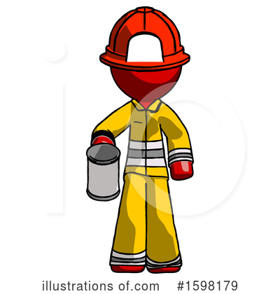 Royalty-Free (RF) Red Design Mascot Clipart Illustration by Leo Blanchette - Stock Sample #1598179