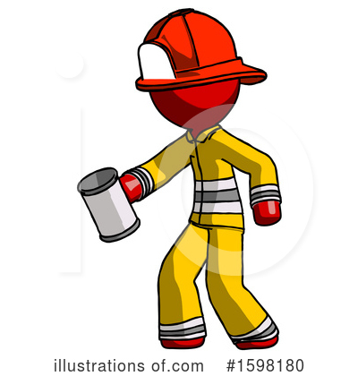 Royalty-Free (RF) Red Design Mascot Clipart Illustration by Leo Blanchette - Stock Sample #1598180