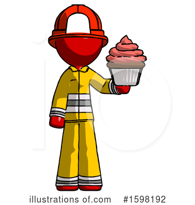 Royalty-Free (RF) Red Design Mascot Clipart Illustration by Leo Blanchette - Stock Sample #1598192