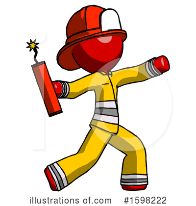 Royalty-Free (RF) Red Design Mascot Clipart Illustration by Leo Blanchette - Stock Sample #1598222