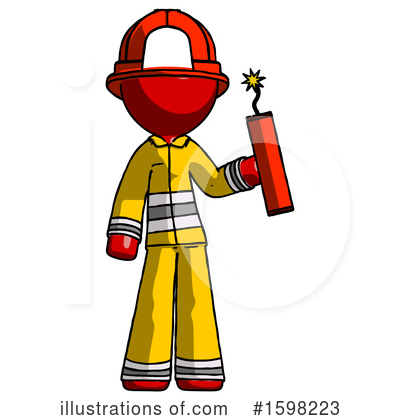 Royalty-Free (RF) Red Design Mascot Clipart Illustration by Leo Blanchette - Stock Sample #1598223