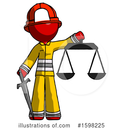 Royalty-Free (RF) Red Design Mascot Clipart Illustration by Leo Blanchette - Stock Sample #1598225