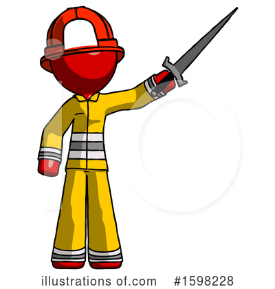 Royalty-Free (RF) Red Design Mascot Clipart Illustration by Leo Blanchette - Stock Sample #1598228