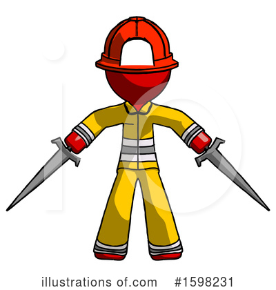 Royalty-Free (RF) Red Design Mascot Clipart Illustration by Leo Blanchette - Stock Sample #1598231