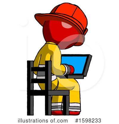 Royalty-Free (RF) Red Design Mascot Clipart Illustration by Leo Blanchette - Stock Sample #1598233