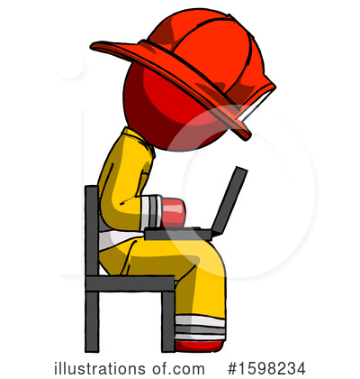 Royalty-Free (RF) Red Design Mascot Clipart Illustration by Leo Blanchette - Stock Sample #1598234