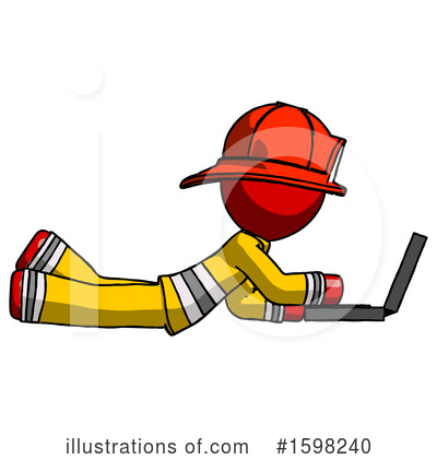 Royalty-Free (RF) Red Design Mascot Clipart Illustration by Leo Blanchette - Stock Sample #1598240