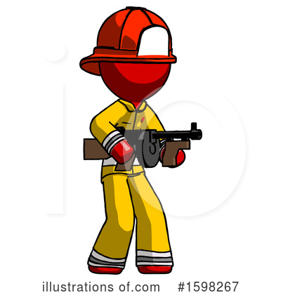 Royalty-Free (RF) Red Design Mascot Clipart Illustration by Leo Blanchette - Stock Sample #1598267