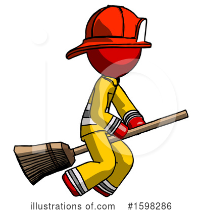 Royalty-Free (RF) Red Design Mascot Clipart Illustration by Leo Blanchette - Stock Sample #1598286