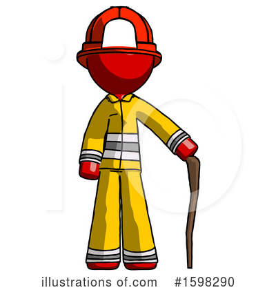 Royalty-Free (RF) Red Design Mascot Clipart Illustration by Leo Blanchette - Stock Sample #1598290