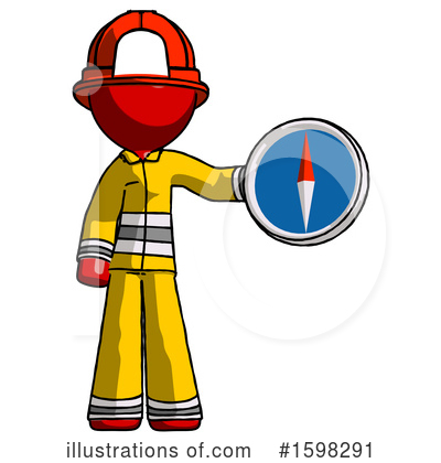 Royalty-Free (RF) Red Design Mascot Clipart Illustration by Leo Blanchette - Stock Sample #1598291