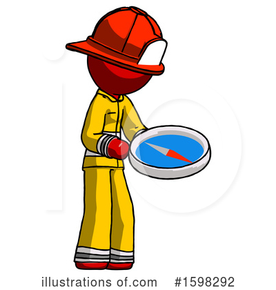 Royalty-Free (RF) Red Design Mascot Clipart Illustration by Leo Blanchette - Stock Sample #1598292