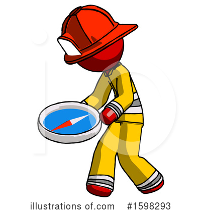 Royalty-Free (RF) Red Design Mascot Clipart Illustration by Leo Blanchette - Stock Sample #1598293