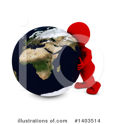 Royalty-Free (RF) Red Man Clipart Illustration by KJ Pargeter - Stock Sample #1403514