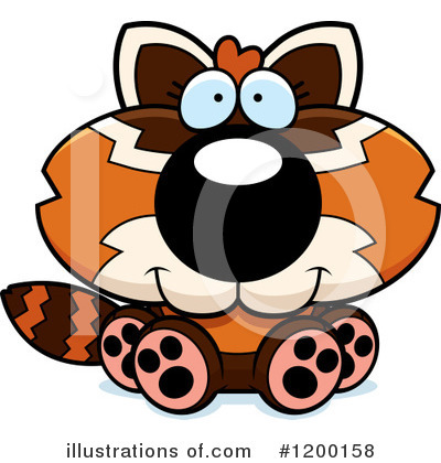 Royalty-Free (RF) Red Panda Clipart Illustration by Cory Thoman - Stock Sample #1200158