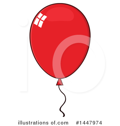 Party Balloon Clipart #1447974 by Hit Toon