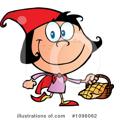 Royalty-Free (RF) Red Riding Hood Clipart Illustration by Hit Toon - Stock Sample #1096062
