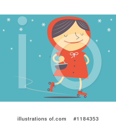 Little Red Riding Hood Clipart #1184353 by Qiun