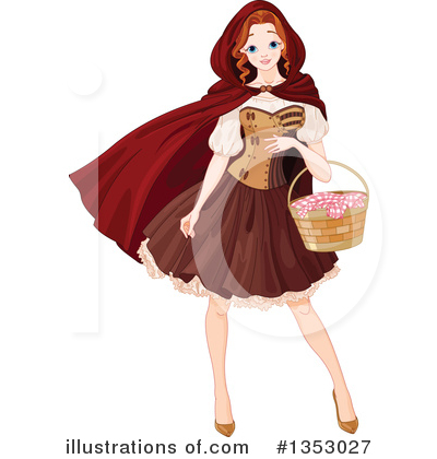 Little Red Riding Hood Clipart #1353027 by Pushkin