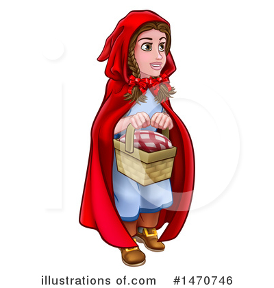Royalty-Free (RF) Red Riding Hood Clipart Illustration by AtStockIllustration - Stock Sample #1470746