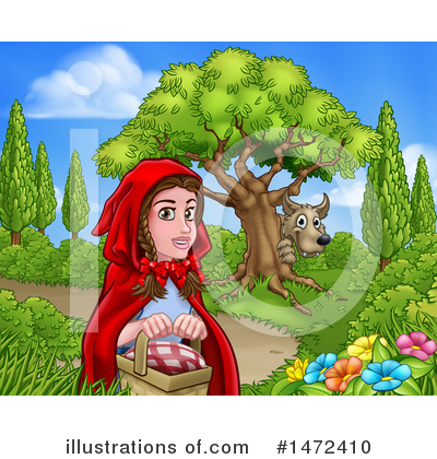 Royalty-Free (RF) Red Riding Hood Clipart Illustration by AtStockIllustration - Stock Sample #1472410