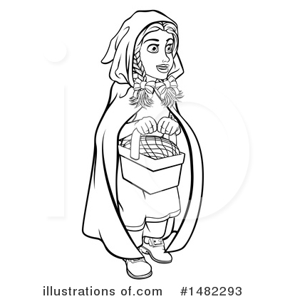Royalty-Free (RF) Red Riding Hood Clipart Illustration by AtStockIllustration - Stock Sample #1482293