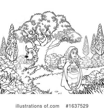Royalty-Free (RF) Red Riding Hood Clipart Illustration by AtStockIllustration - Stock Sample #1637529