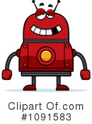 Red Robot Clipart #1091583 by Cory Thoman