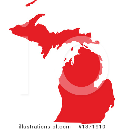 Royalty-Free (RF) Red State Clipart Illustration by Jamers - Stock Sample #1371910