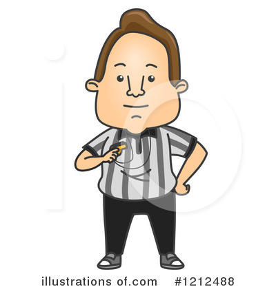 Royalty-Free (RF) Referee Clipart Illustration by BNP Design Studio - Stock Sample #1212488