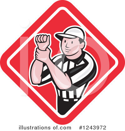 Royalty-Free (RF) Referee Clipart Illustration by patrimonio - Stock Sample #1243972