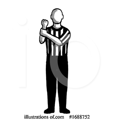 Royalty-Free (RF) Referee Clipart Illustration by patrimonio - Stock Sample #1688752