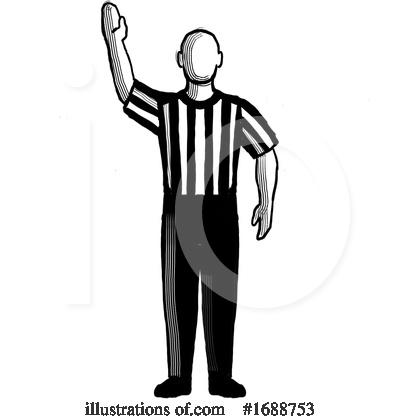 Royalty-Free (RF) Referee Clipart Illustration by patrimonio - Stock Sample #1688753