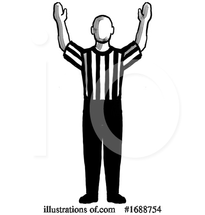 Royalty-Free (RF) Referee Clipart Illustration by patrimonio - Stock Sample #1688754