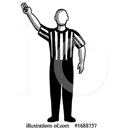 Royalty-Free (RF) Referee Clipart Illustration by patrimonio - Stock Sample #1688757