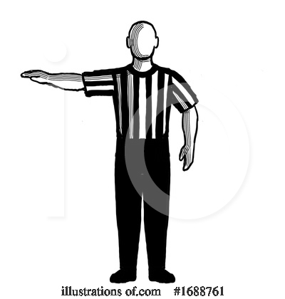 Royalty-Free (RF) Referee Clipart Illustration by patrimonio - Stock Sample #1688761