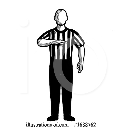 Royalty-Free (RF) Referee Clipart Illustration by patrimonio - Stock Sample #1688762