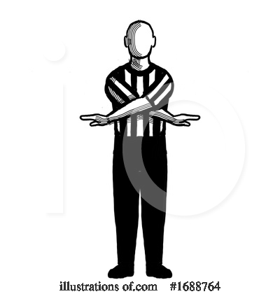 Royalty-Free (RF) Referee Clipart Illustration by patrimonio - Stock Sample #1688764
