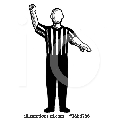 Royalty-Free (RF) Referee Clipart Illustration by patrimonio - Stock Sample #1688766