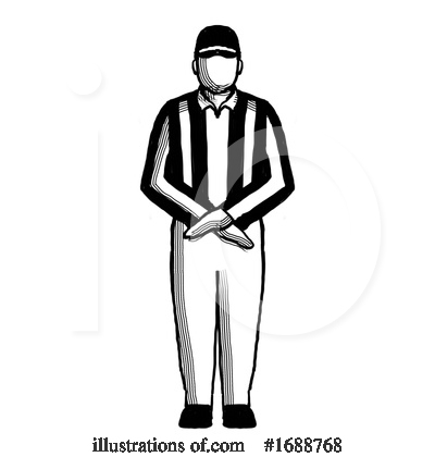 Royalty-Free (RF) Referee Clipart Illustration by patrimonio - Stock Sample #1688768