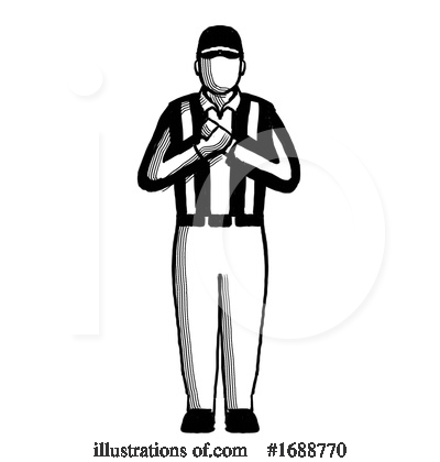 Royalty-Free (RF) Referee Clipart Illustration by patrimonio - Stock Sample #1688770