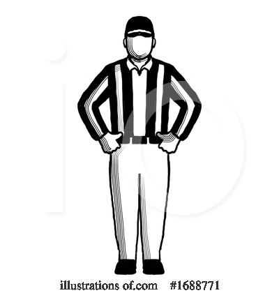Royalty-Free (RF) Referee Clipart Illustration by patrimonio - Stock Sample #1688771