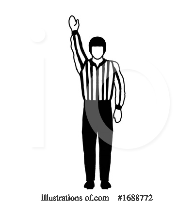 Royalty-Free (RF) Referee Clipart Illustration by patrimonio - Stock Sample #1688772