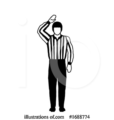 Royalty-Free (RF) Referee Clipart Illustration by patrimonio - Stock Sample #1688774